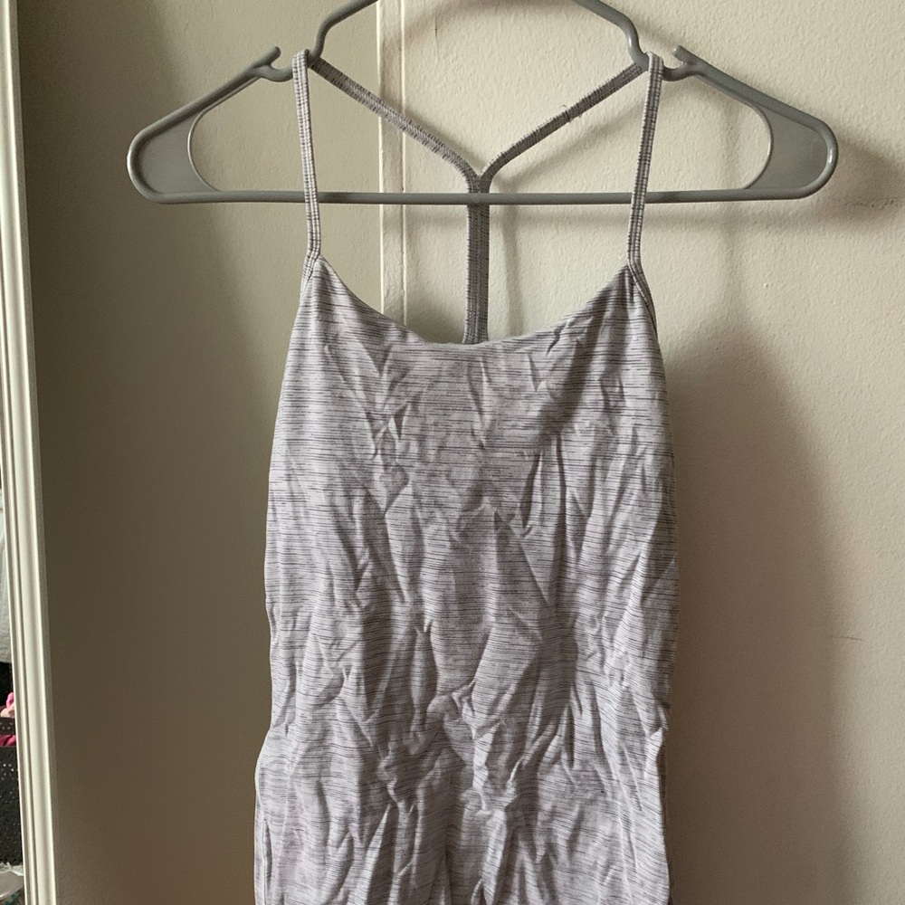 Lululemon striped Razorback tank